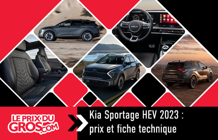 Kia Sportage HEV 2023 : Prix et fiche technique