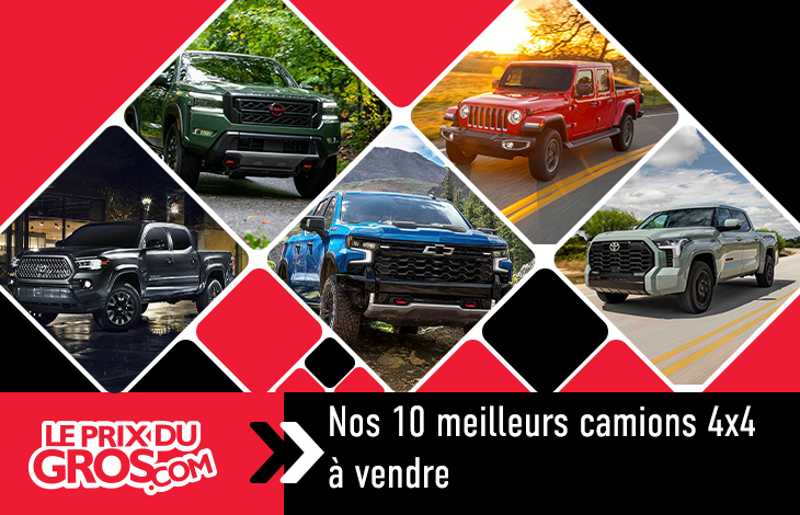 Nos 10 meilleurs camions 4×4 à vendre