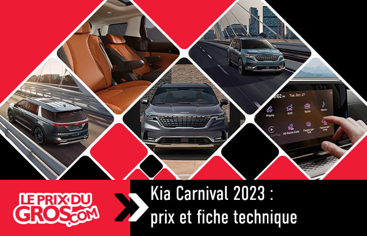 Kia Carnival 2023 : Prix et fiche technique