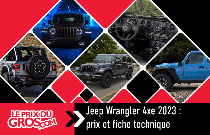 Jeep Wrangler 4xe 2023 : Prix et fiche technique