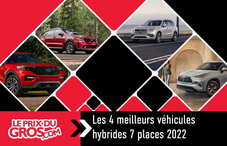 Les 4 meilleurs véhicules hybrides 7 places 2022