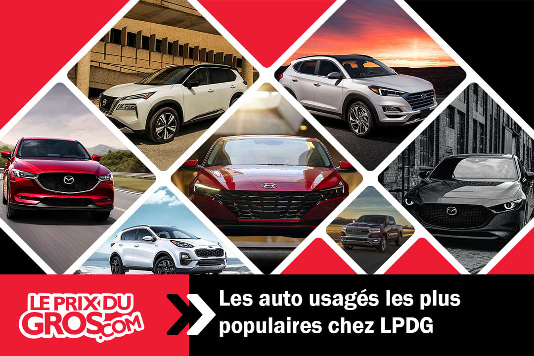 Les auto usagés les plus populaires chez LPDG