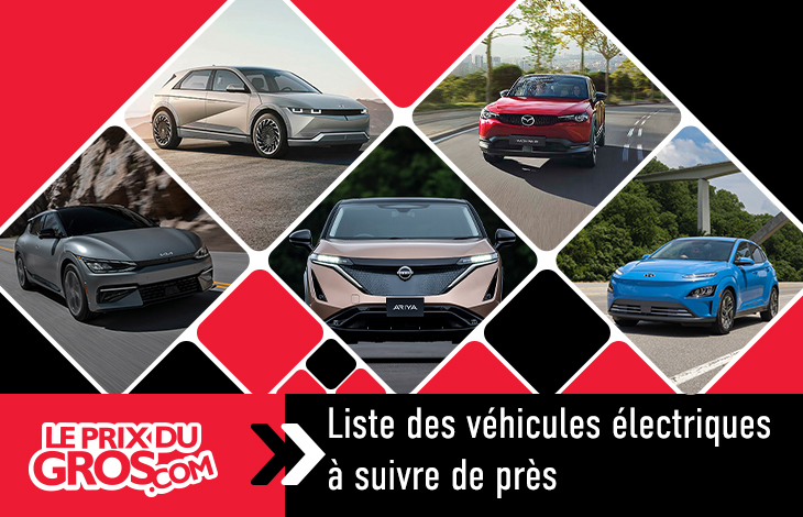 Liste des véhicules électriques à suivre de près