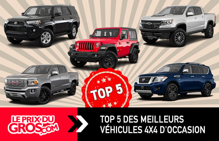 Top 5 des meilleurs 4×4 usagés à vendre au Québec