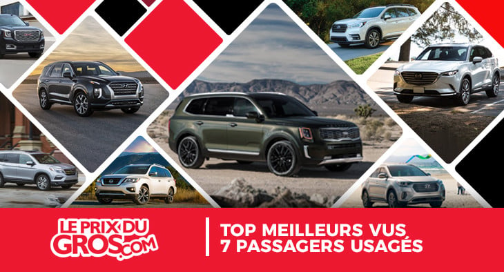 Top des meilleurs VUS 7 passagers d’occasion