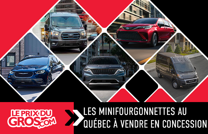 Les minifourgonnettes au Québec à vendre en concession