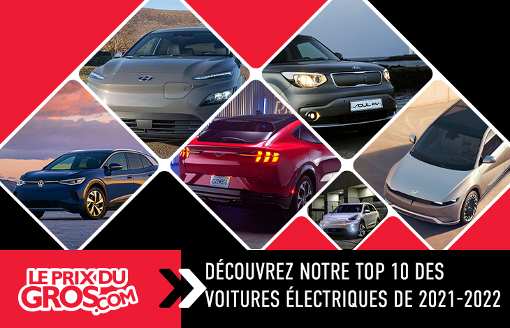 Découvrez notre top 10 des voitures électriques de 2021-2022