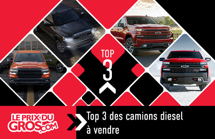 Top 3 des camions diesel à vendre