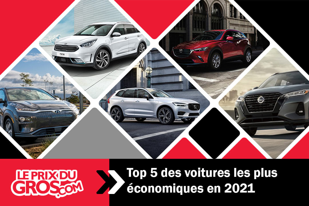 Top 5 des voitures les plus économiques en 2021