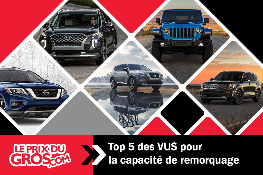 Top 5 des VUS pour la capacité de remorquage