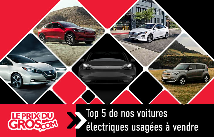 Top 5 de nos voitures électriques usagées à vendre