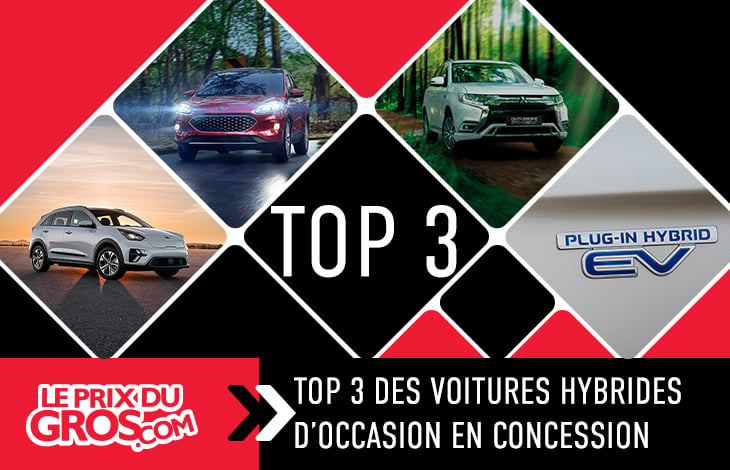 Top 3 des voitures hybrides d’occasion en concession
