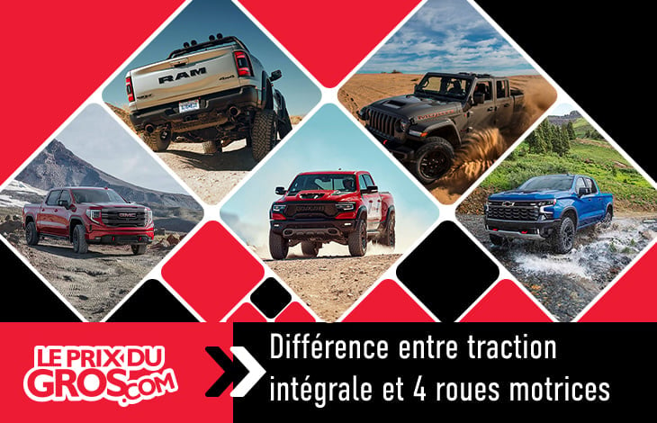 Différence entre traction intégrale et 4 roues motrices