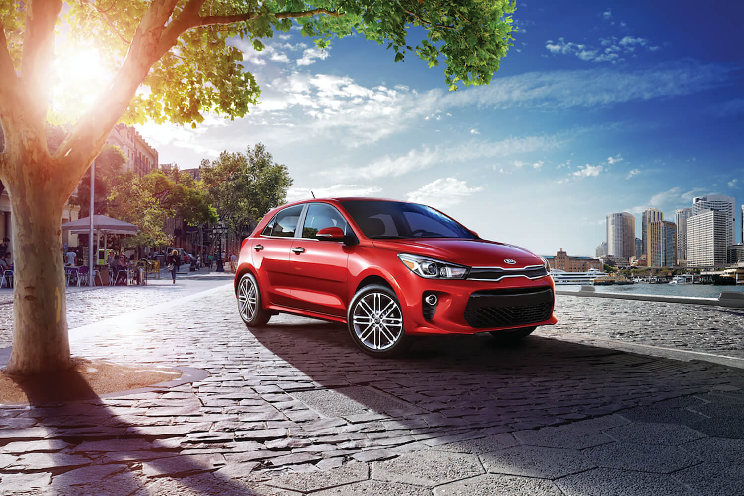 vue trois quart avant la Kia Rio 2021