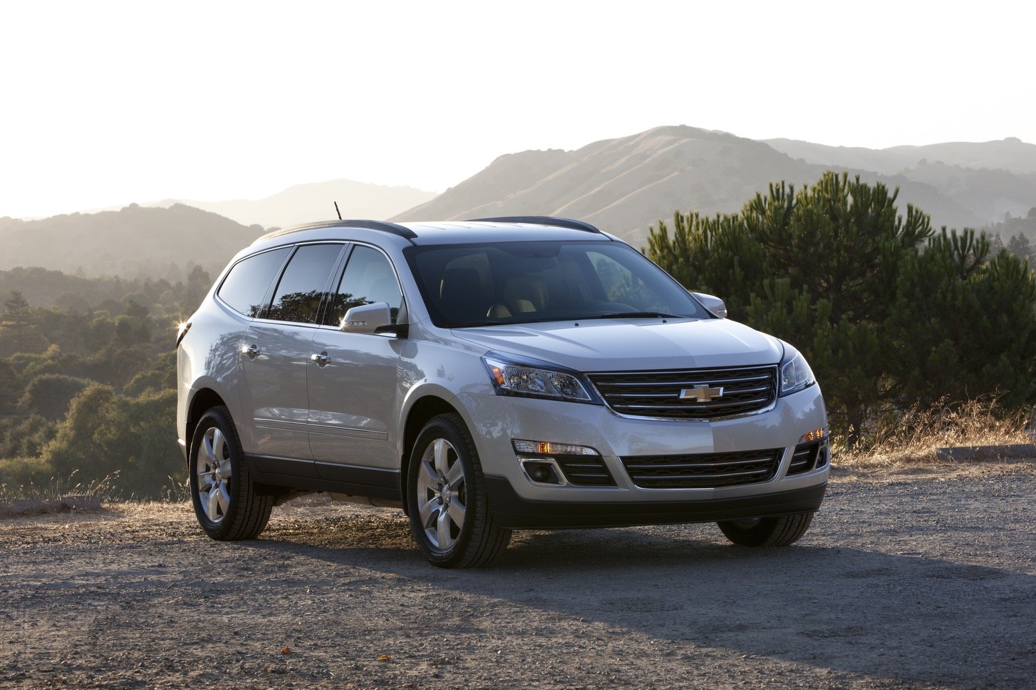 Chevrolet Traverse 2015 avec vue de montagne