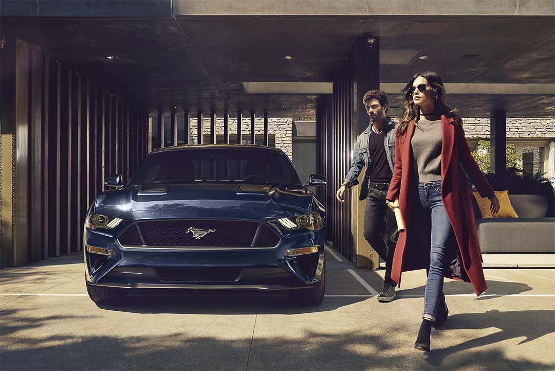 vue avant de la Ford Mustang 2021