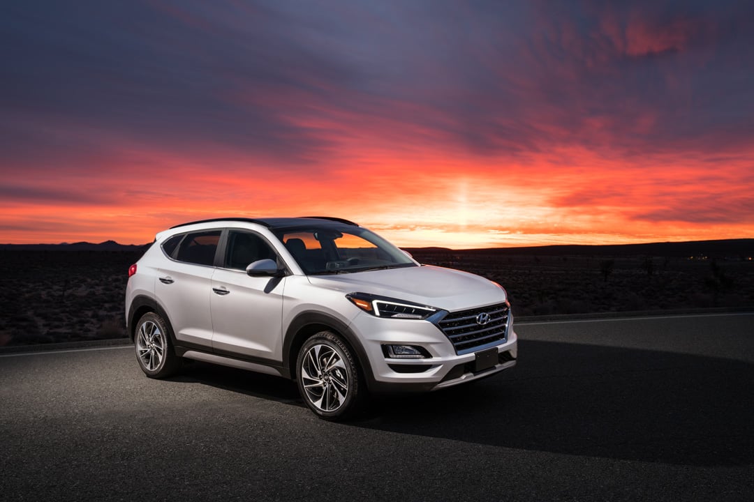 vue trois quart avant du Hyundai Tucson 2020
