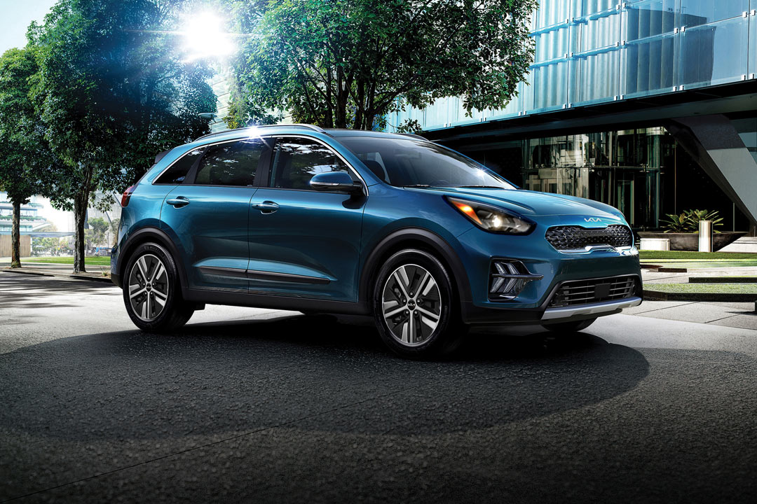 vue trois quart avant du Kia Niro hybride 2022