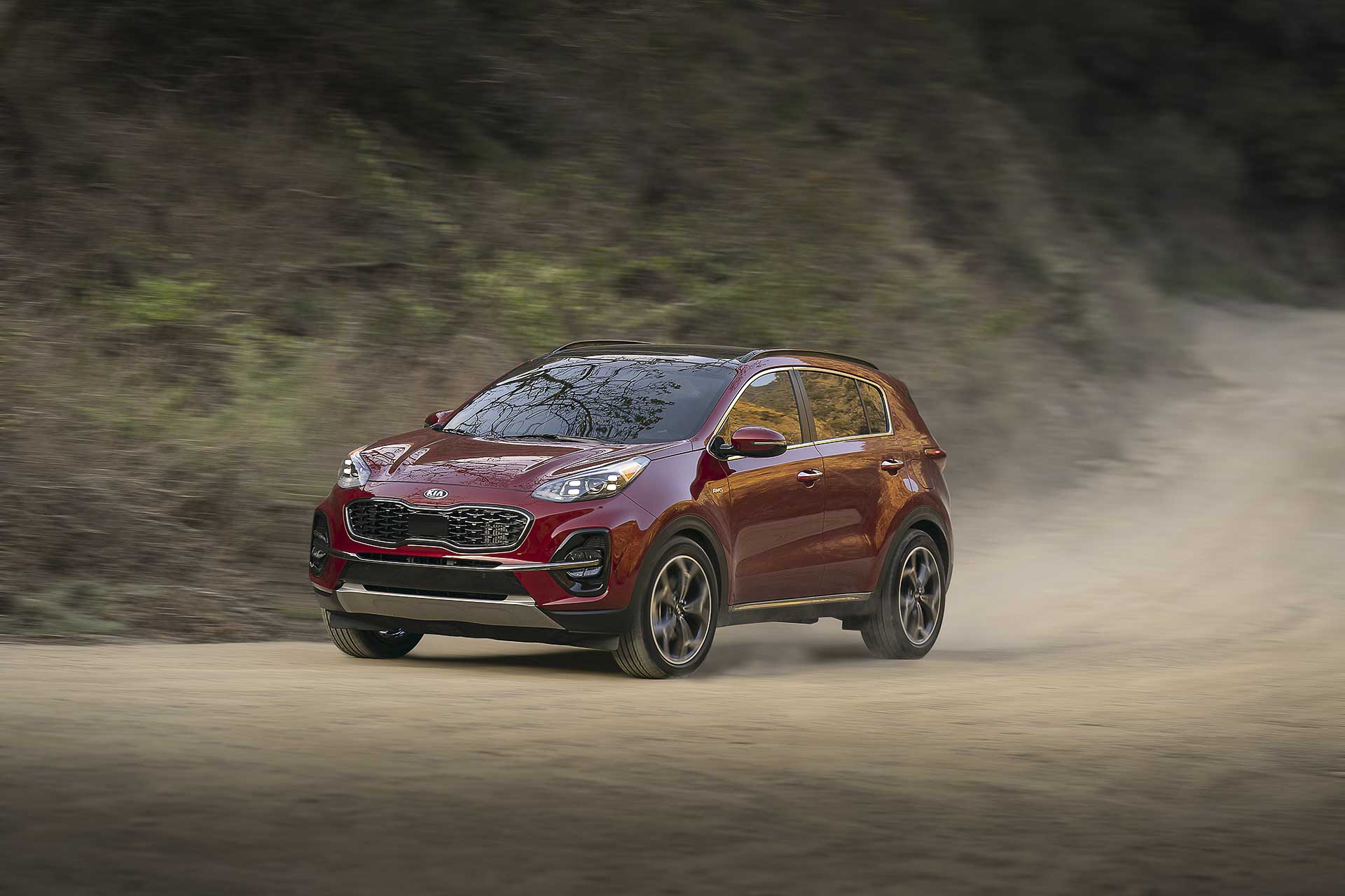 vue trois quart avant du Kia Sportage 2022